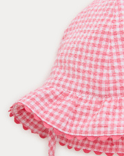 Chapeau en seersucker Lison Imprimé vichy grenadine Natalys