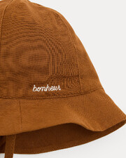 Chapeau en gaze de coton Mahault Coloris noisette Natalys