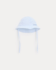 Chapeau brodé petit matelot Mahault Imprimé rayures ciel Natalys