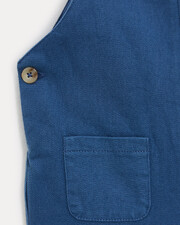 Salopette longue en twill Valentin Coloris bleu nattier Natalys