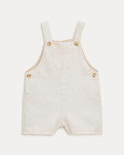 Salopette courte en twill Edgar Coloris beige  Natalys