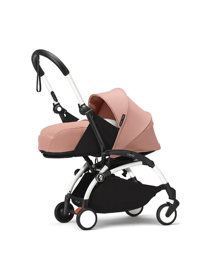 Poussette YOYO³ pack nouveau-né 0+ avec cadre blanc Coloris ginger Stokke