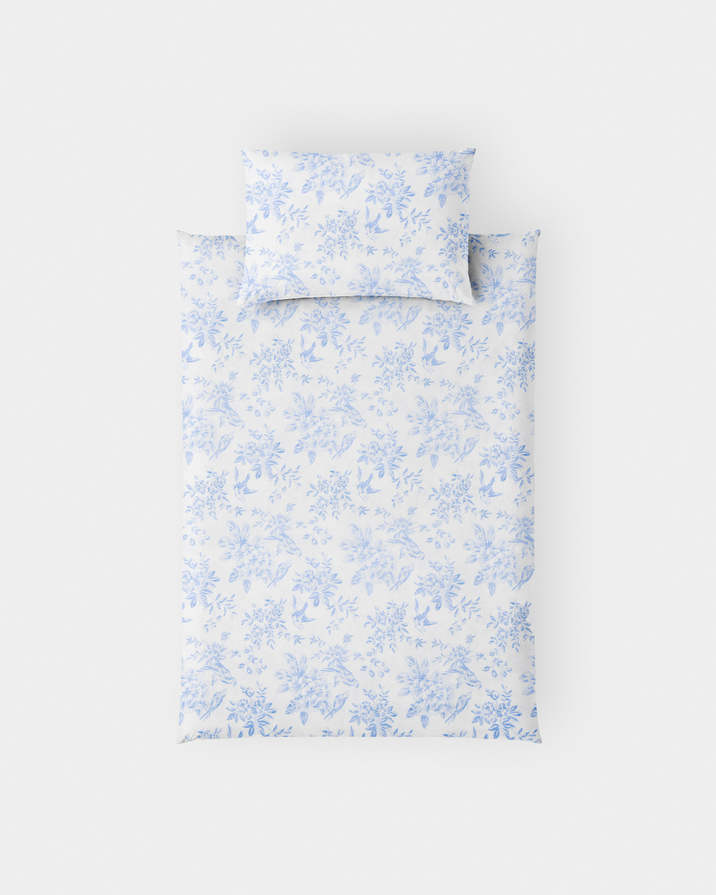 Parure de lit Colette Imprimé porcelaine Natalys