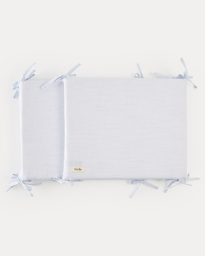 Tour de lit Léandre Imprimé rayures ciel Natalys