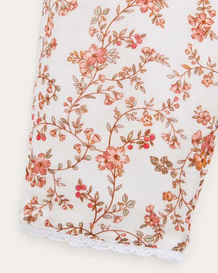 Pantalon en gaze de coton Paula Imprim&eacute; arabesque  Natalys
