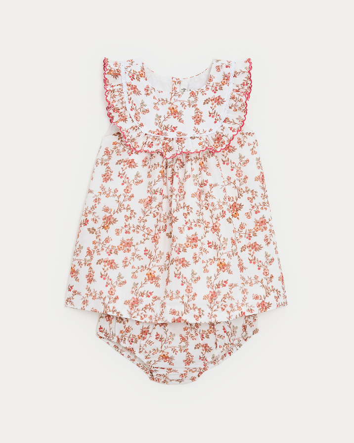 Robe &agrave; volants Coline Imprim&eacute; arabesque  Natalys