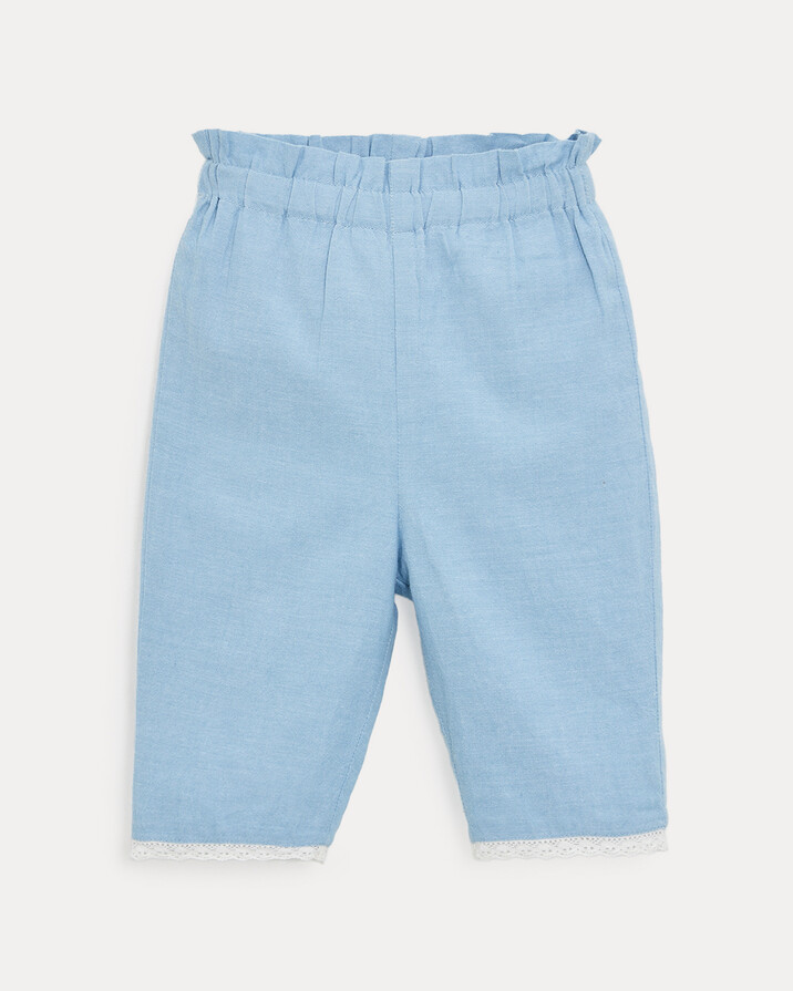 Pantalon en chambray Paula Coloris bleu clair  Natalys