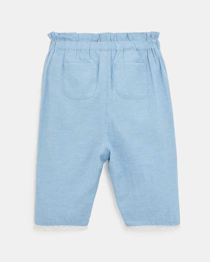 Pantalon en chambray Paula Coloris bleu clair  Natalys