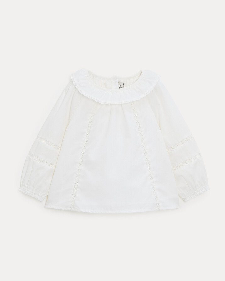 Blouse &agrave; manches longues Ad&egrave;le Coloris &eacute;cru  Natalys
