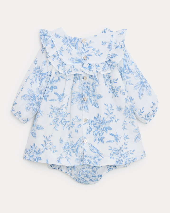 Robe &agrave; manches longues Margot Imprim&eacute; porcelaine  Natalys