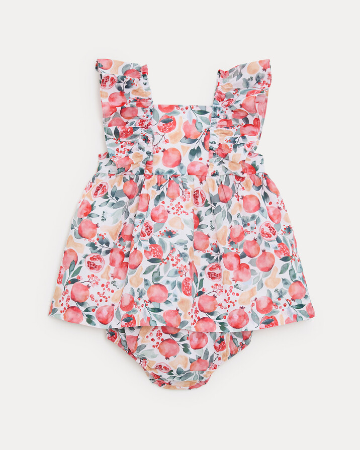 Robe sans manches Eglantine Imprim&eacute; grenade  Natalys