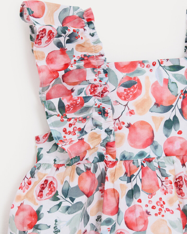 Robe sans manches Eglantine Imprim&eacute; grenade  Natalys