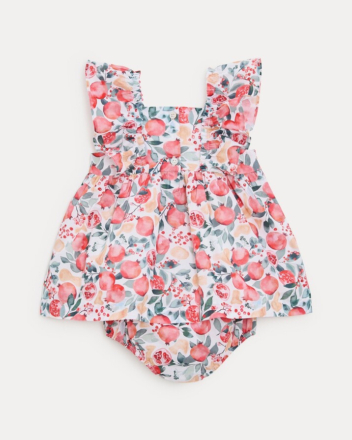 Robe sans manches Eglantine Imprim&eacute; grenade  Natalys