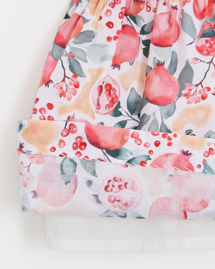 Robe sans manches Eglantine Imprim&eacute; grenade  Natalys