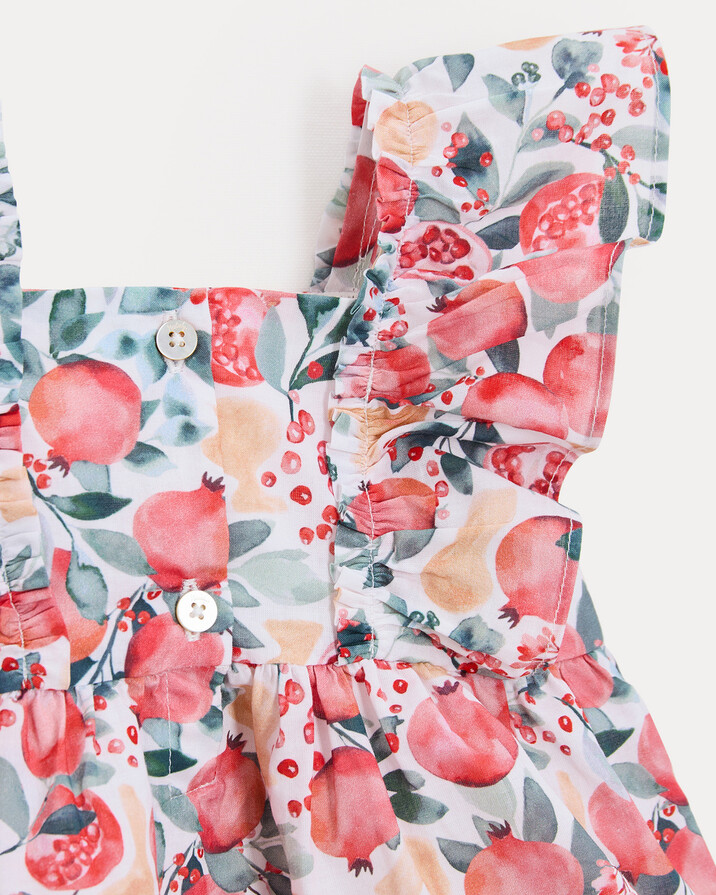 Robe sans manches Eglantine Imprim&eacute; grenade  Natalys