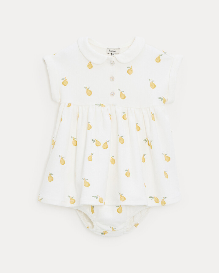 Robe en &eacute;ponge L&eacute;onie Imprim&eacute; poires  Natalys