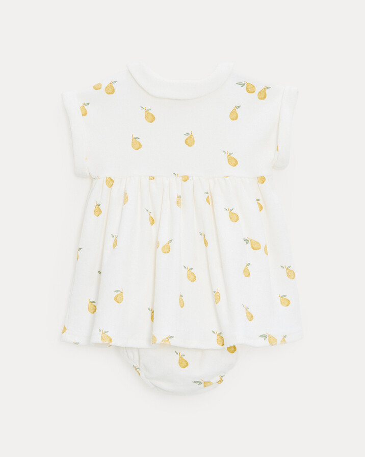 Robe en &eacute;ponge L&eacute;onie Imprim&eacute; poires  Natalys
