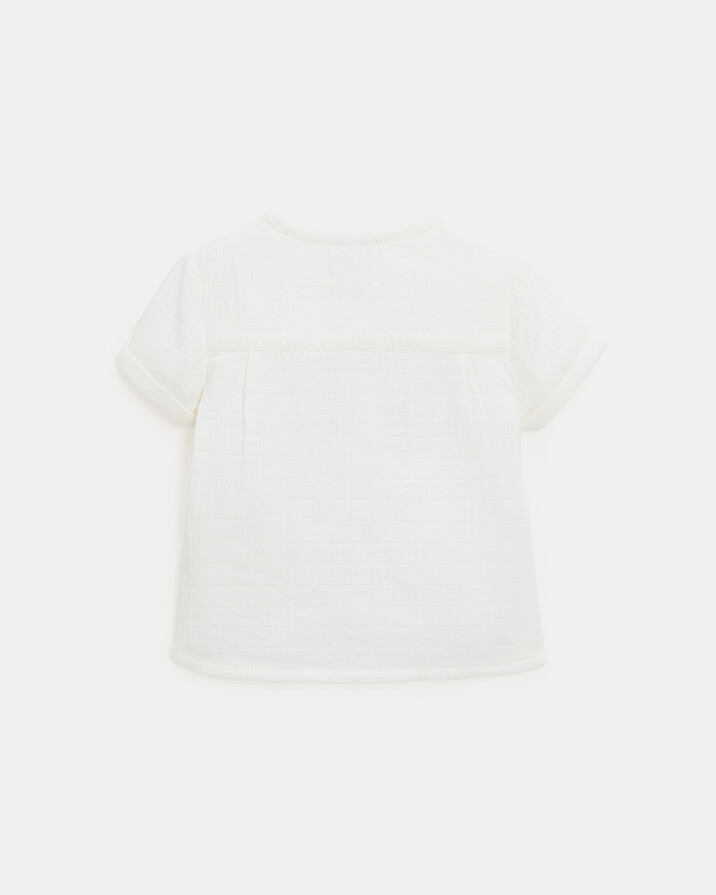 Chemise &agrave; manches courtes Th&eacute;odore Coloris &eacute;cru  Natalys