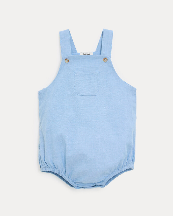 Barboteuse en chambray Octave Coloris bleu clair  Natalys