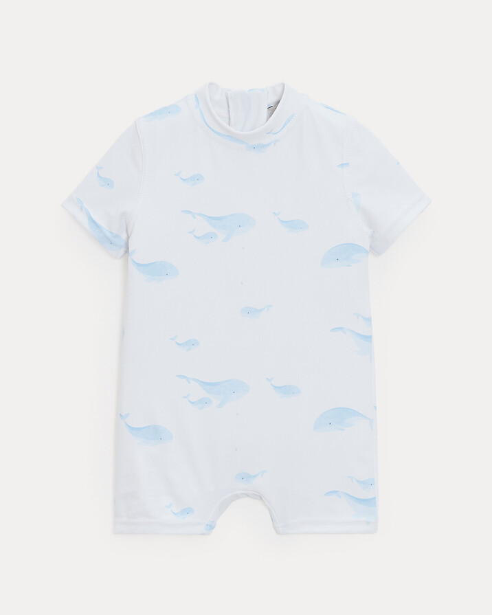 Combinaison de bain anti UV Marcel Imprimé baleines Natalys