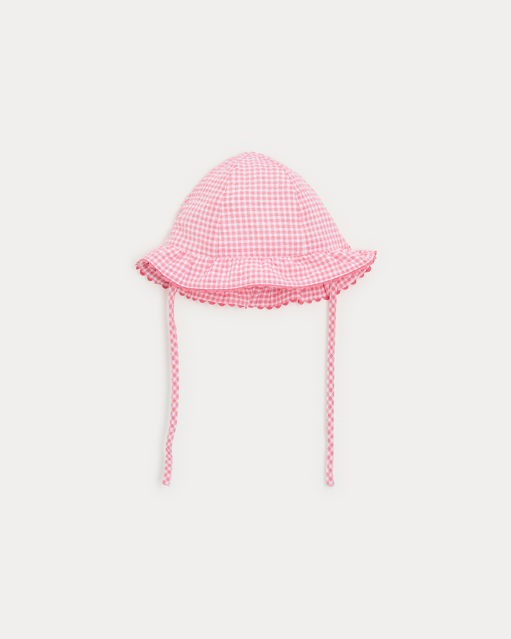Chapeau en seersucker Lison Imprimé vichy grenadine Natalys