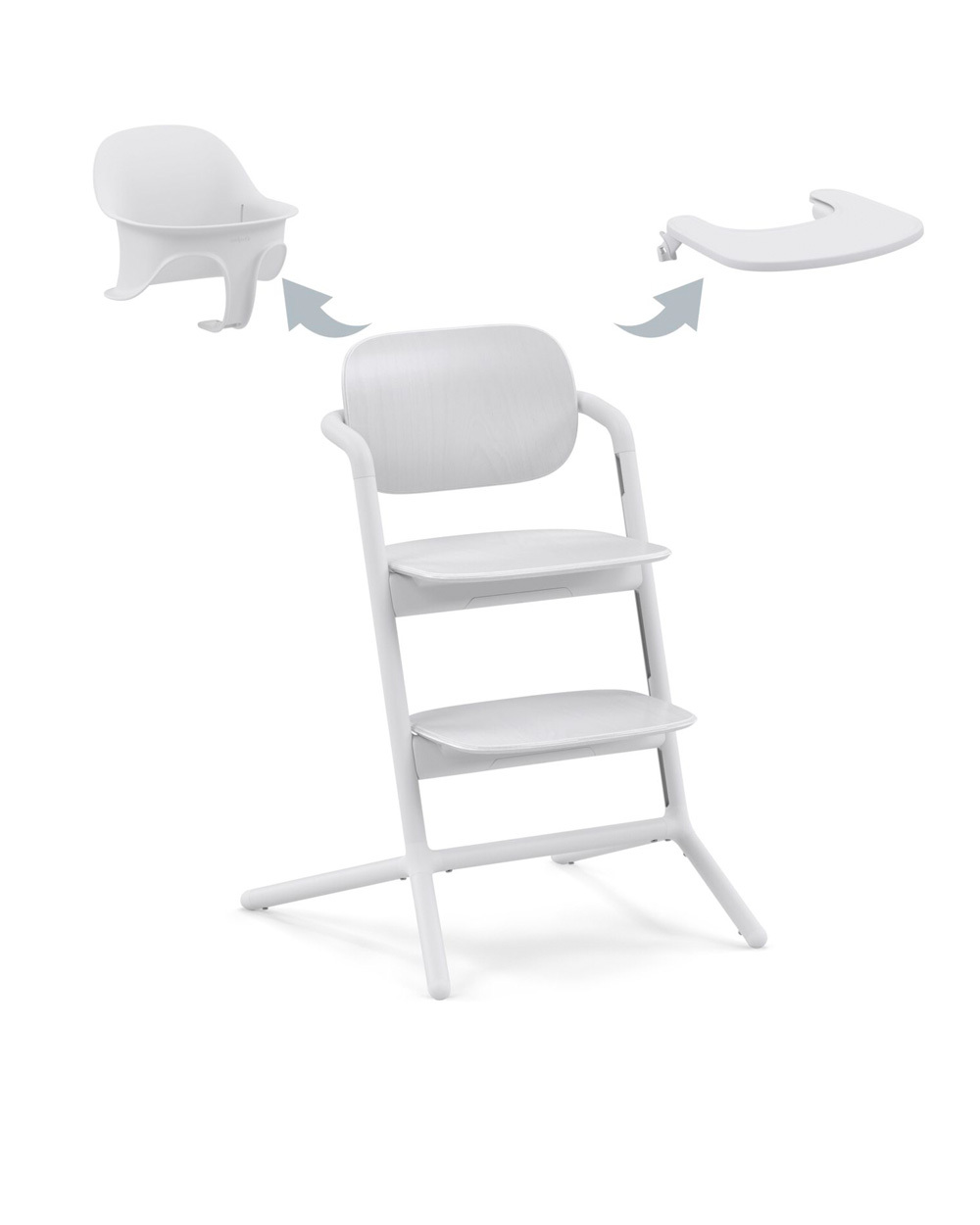 Chaise haute Lemo 3-en-1 Coloris all white  Cybex