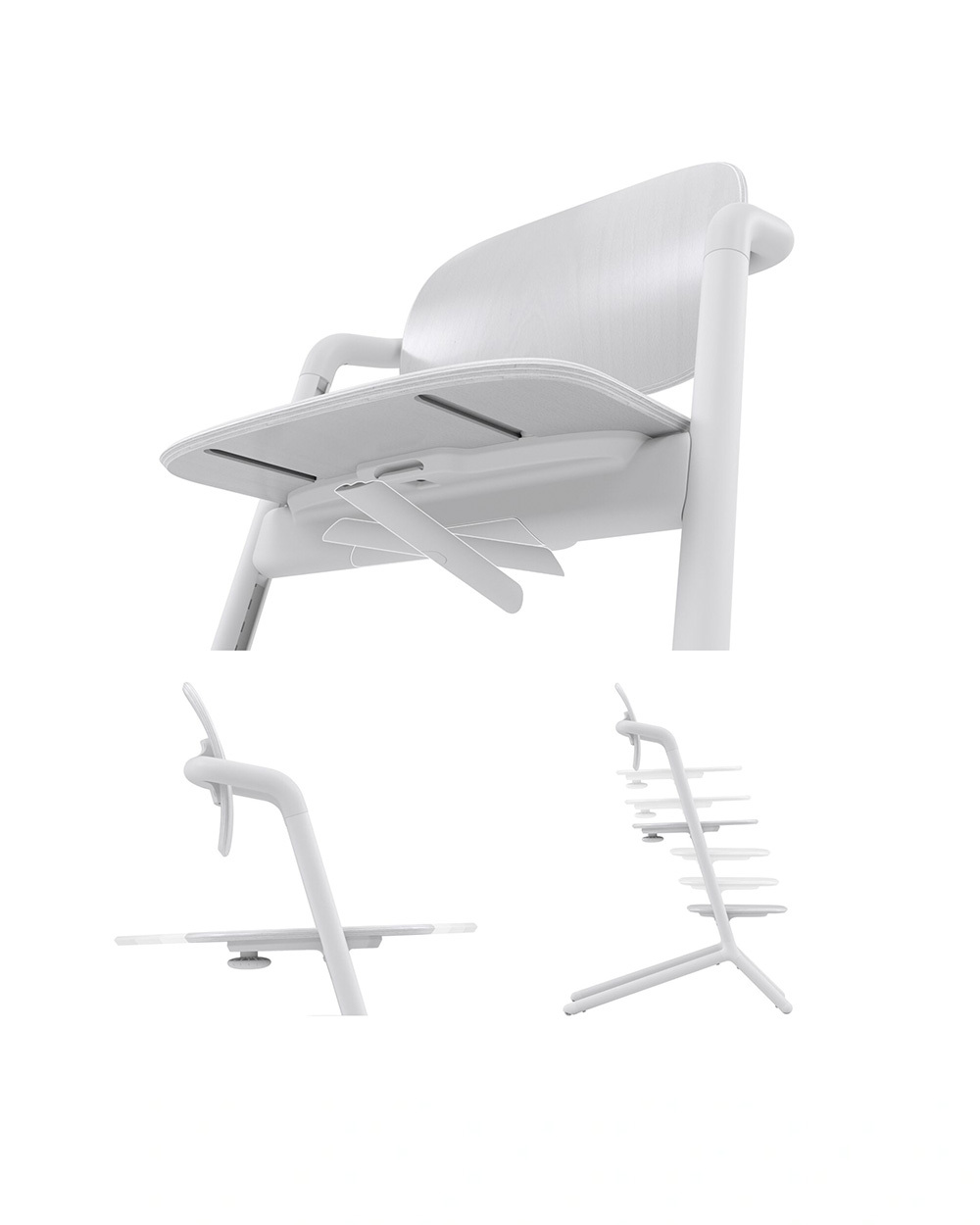 Chaise haute Lemo 4-en-1 Coloris all white  Cybex