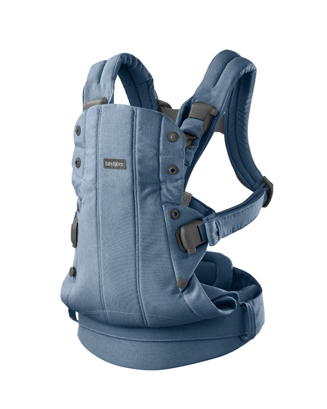 Porte-bébé Harmony tissé chiné Coloris bleu Babybjörn