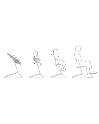 Chaise haute Lemo 4-en-1 Coloris all white  Cybex