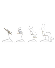 Chaise haute Lemo 3-en-1 Coloris sand white Cybex