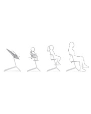 Chaise haute Lemo 4-en-1 Coloris all white  Cybex