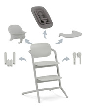 Chaise haute Lemo 4-en-1 Coloris suede grey Cybex
