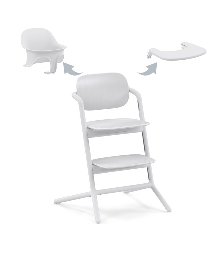 Chaise haute Lemo 3-en-1 Coloris all white  Cybex