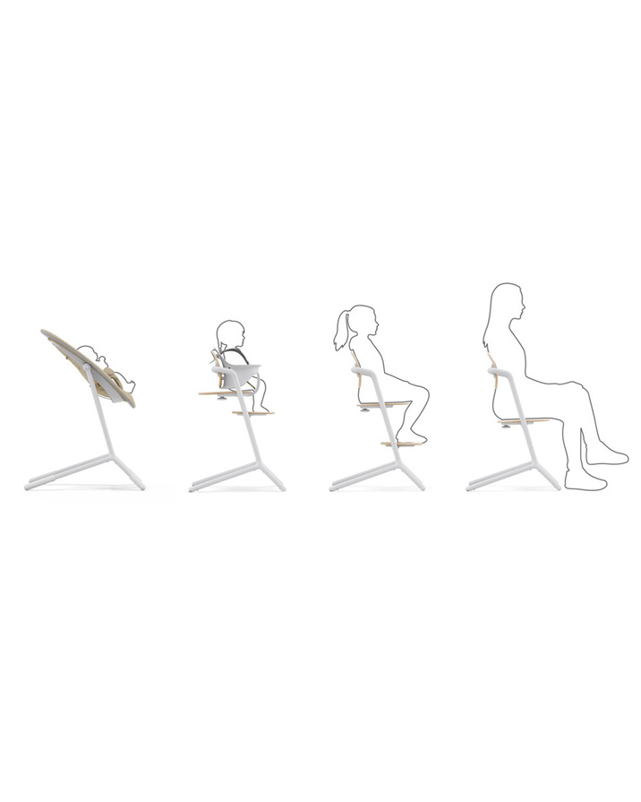 Chaise haute Lemo 3-en-1 Coloris sand white Cybex