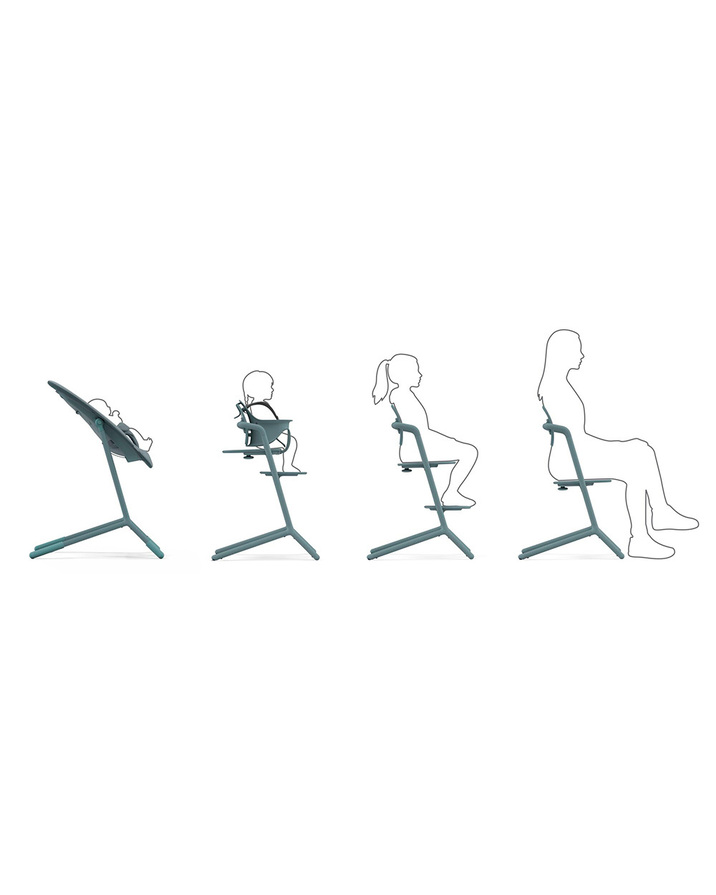 Chaise haute Lemo 3-en-1 Coloris stone blue  Cybex