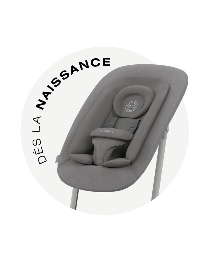 Chaise haute Lemo 4-en-1 Coloris suede grey Cybex